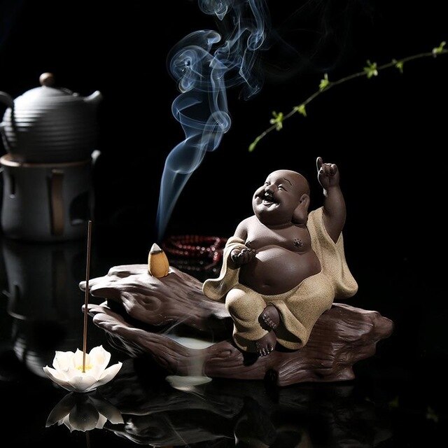 Porte Encens Bouddha Rieur : Sérénité et Parfum Zen à Domicile