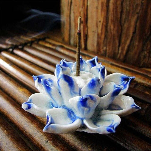 Porte Encens Lotus Artisanat : Élégance Zen, Sérénité Assurée, Ambiance Parfaite!
