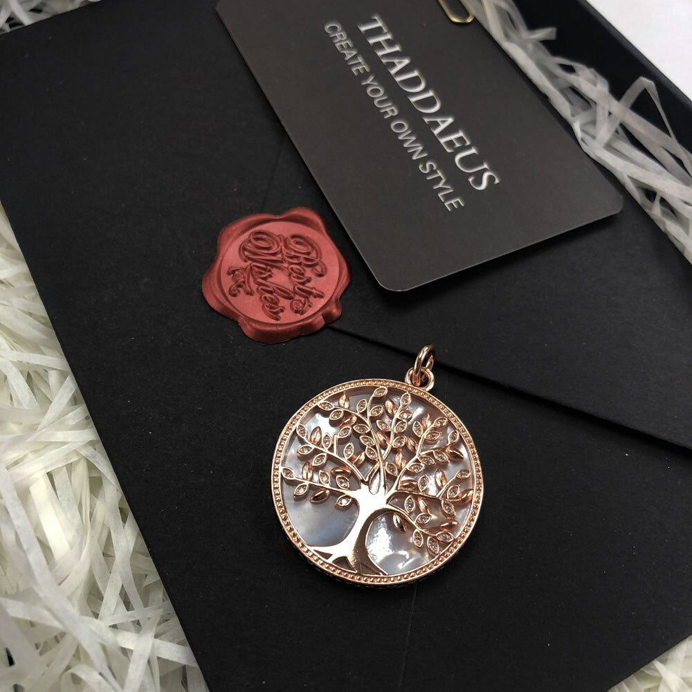 Collier Arbre de Vie Cuivre et Nacre
