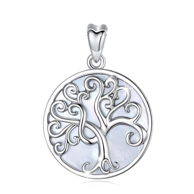 Collier Arbre de Vie Nacré en Argent
