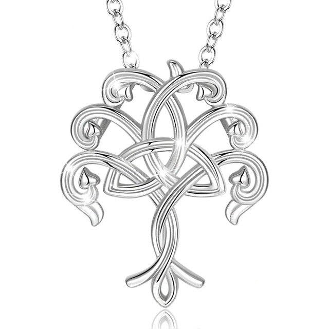 Collier Arbre de Vie Triquetra Argent Massif
