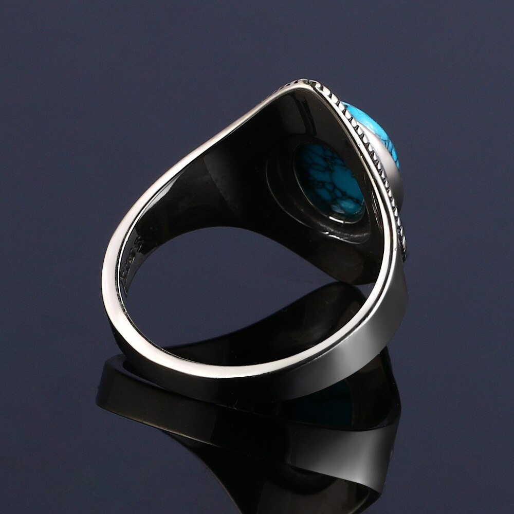 Bague Zen Argent Turquoise Élégance Éthnique