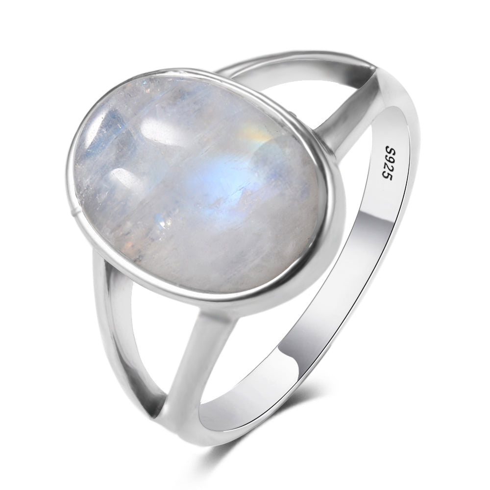 Bague Zen Pierre de Lune Blanche : Élégance et Sérénité au Quotidien