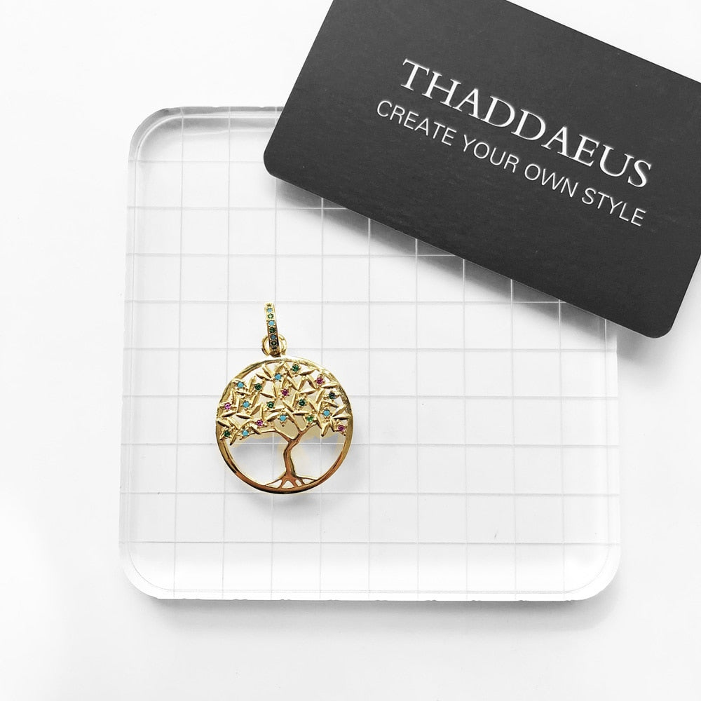 Collier Arbre de Vie Or et Azur - Bijou Élégant et Symbolique