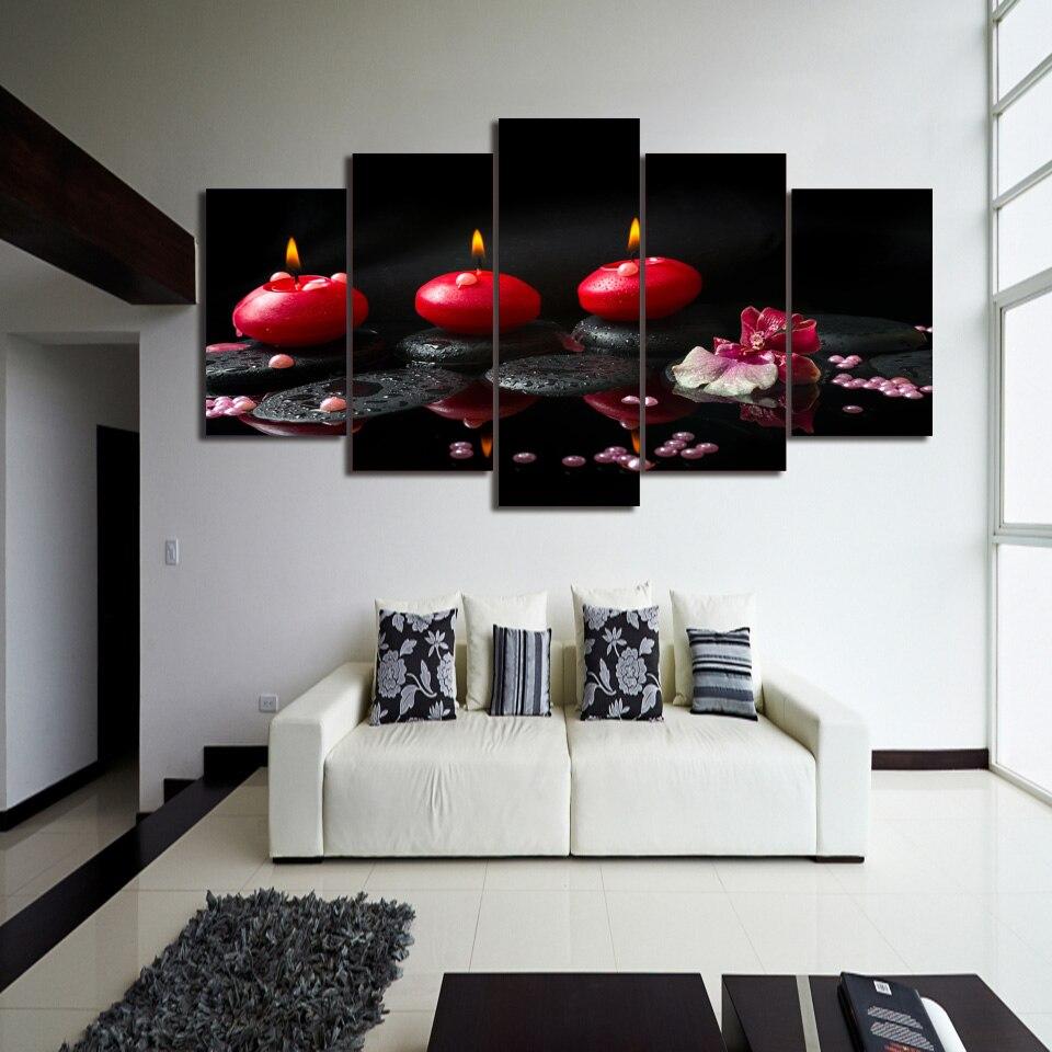 Tableau Zen Bougies : Sérénité et Élégance Illuminée