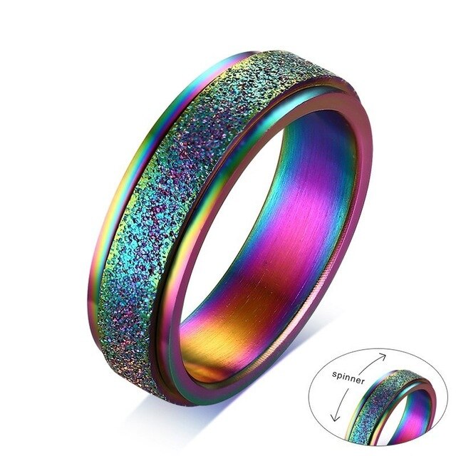 Bague Anti-Stress Anneau Spinner - Élégance et Détente