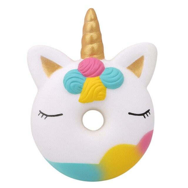 Balle Anti-Stress Squishy Donuts Licorne Magique