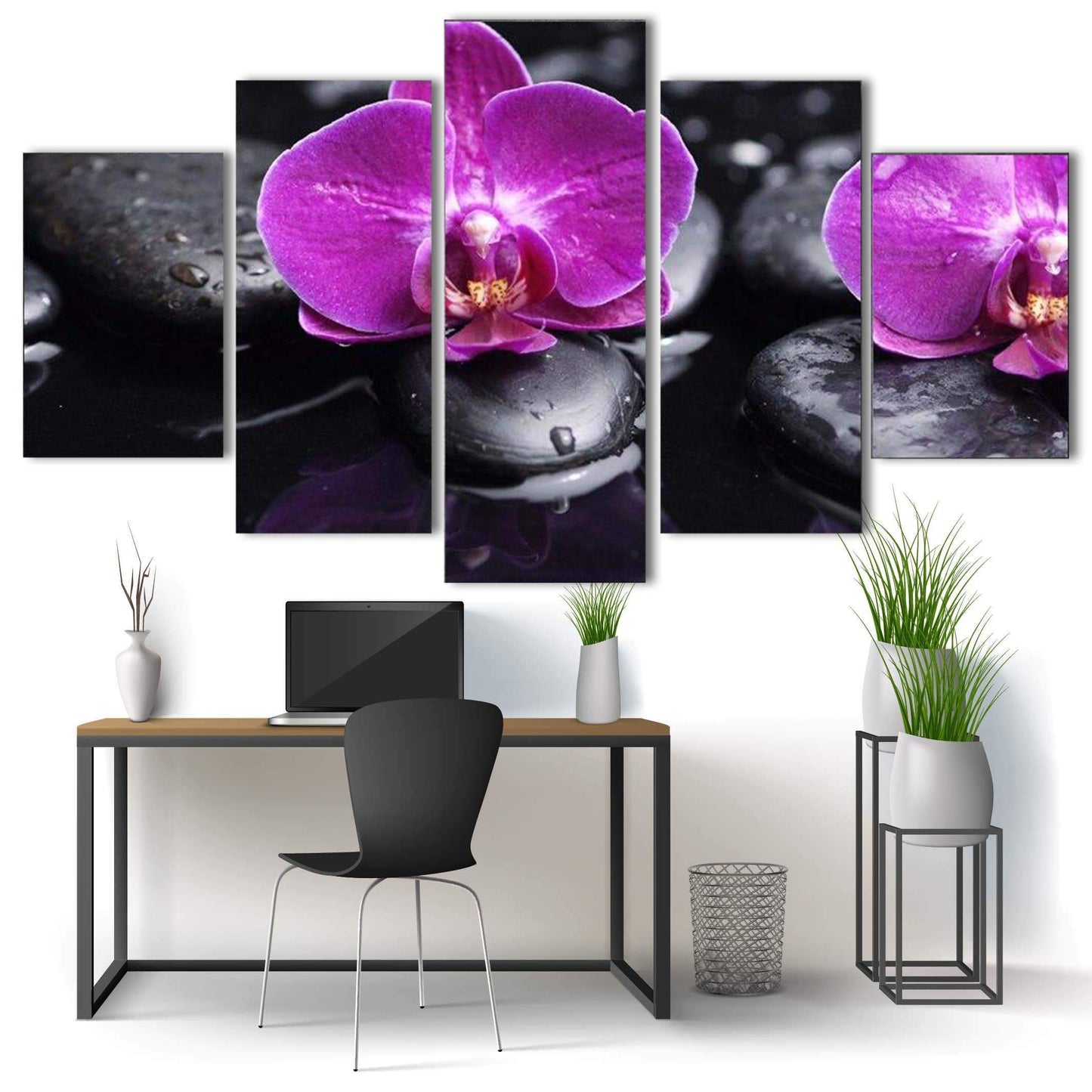 Tableau Zen Orchidée Violette, apaisement assuré pour votre intérieur