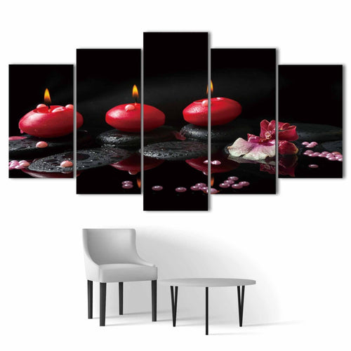 Tableau Zen Bougies : Sérénité et Élégance Illuminée