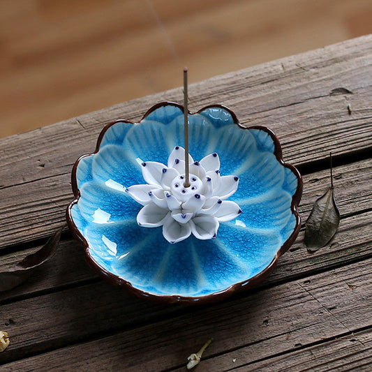 Porte Encens Lotus : Élégance Zénitude pour Moments de Relaxation Suprêmes