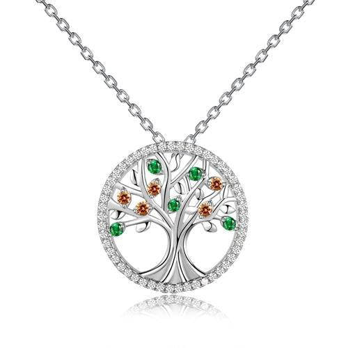 Collier Arbre de Vie : Éclat Naturel, Élégance en Perles Boisées