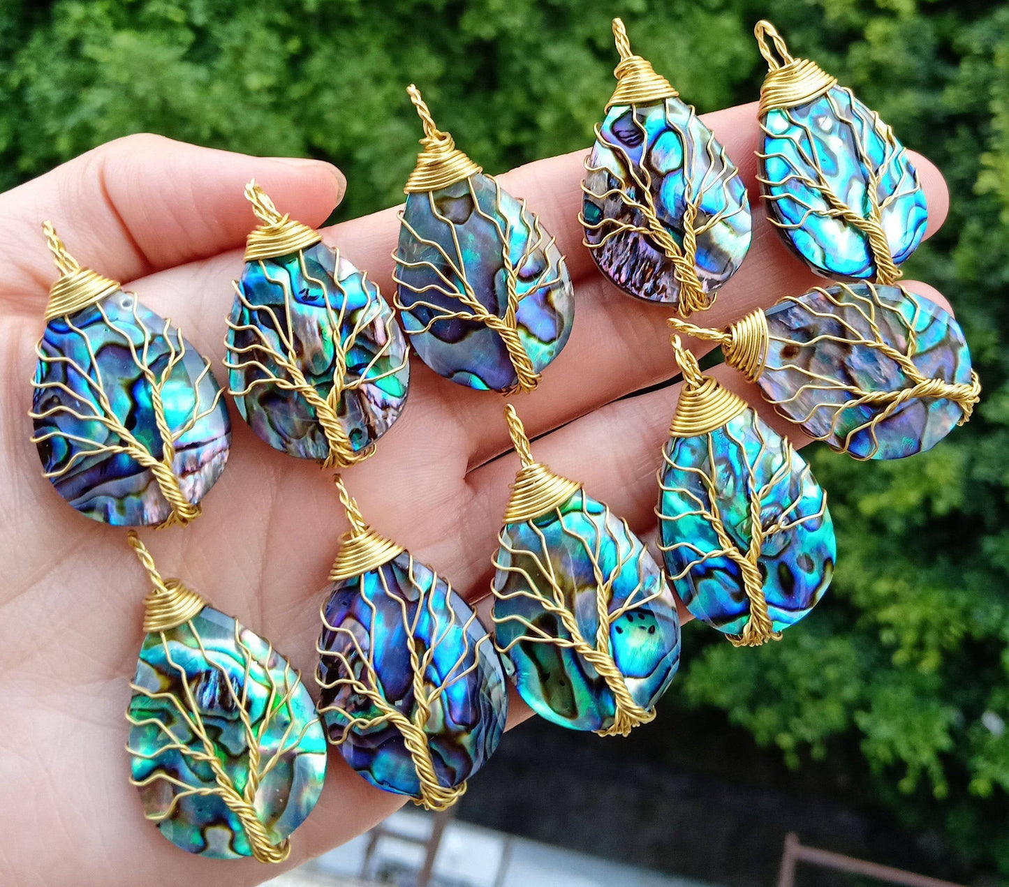 Pendentif Arbre de Vie Coquillage Élégance et Symbolisme Divin