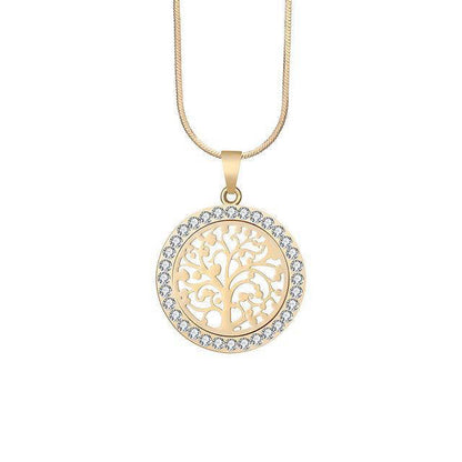 Collier Arbre de Vie Or et Argent lumineux