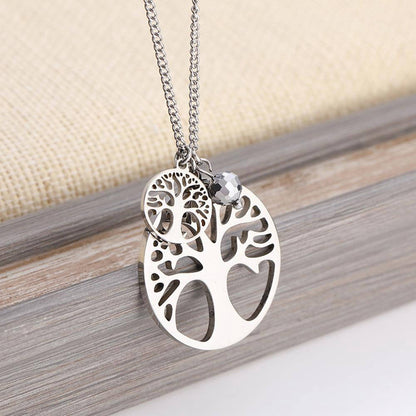 Pendentif Arbre de Vie en Acier Inoxydable