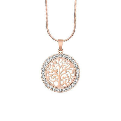 Collier Arbre de Vie Or et Argent lumineux