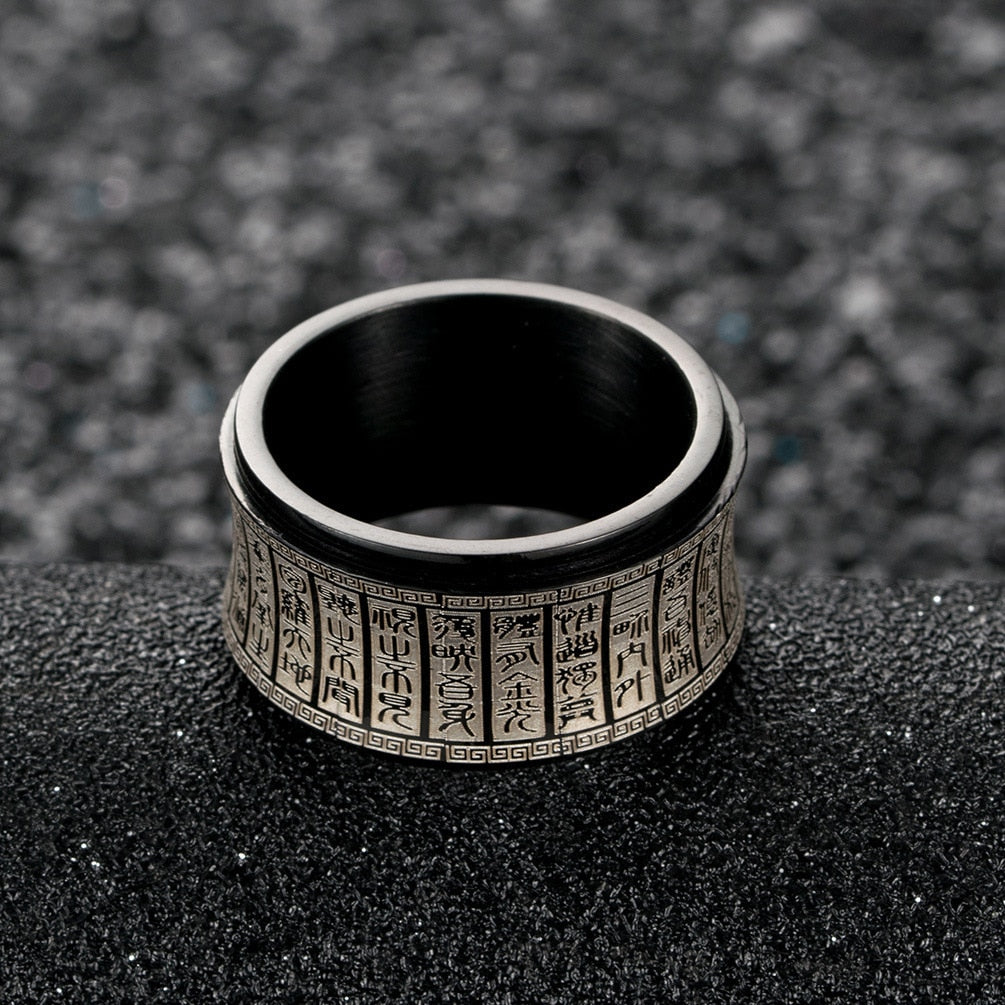 Bague Anti-Stress Symbole Chinois Équilibrant