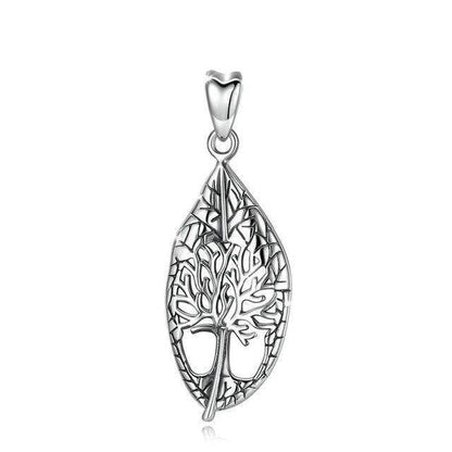 Collier Arbre de Vie Feuille : Élégance et symbolisme en argent massif