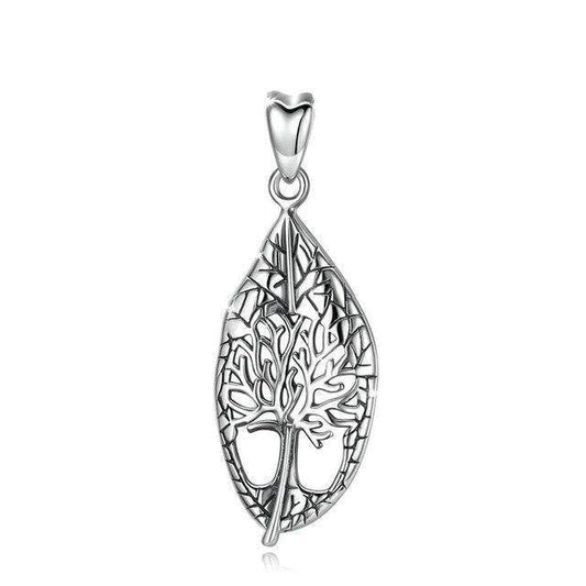 Collier Arbre de Vie Feuille : Élégance et symbolisme en argent massif