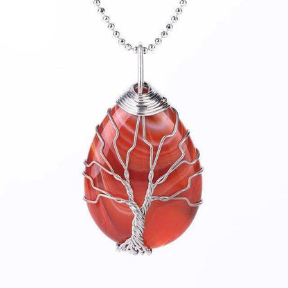 Pendentif Arbre de Vie en Pierre Naturelle