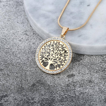 Pendentif Arbre de Vie Doré