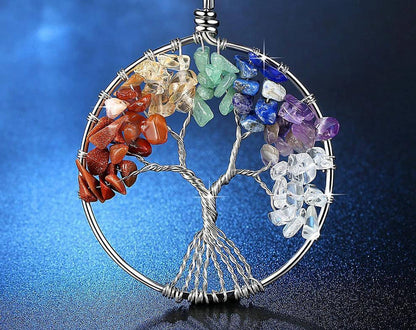 Collier Arbre de Vie 7 Chakras