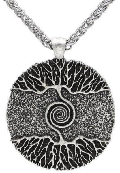 Collier Arbre de Vie Yggdrasil Ciel et Terre