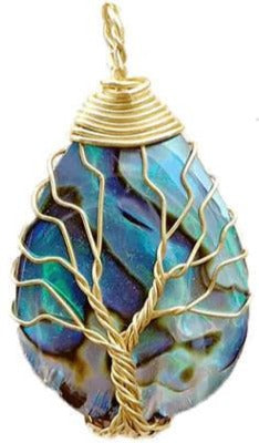 Pendentif Arbre de Vie Coquillage Élégance et Symbolisme Divin