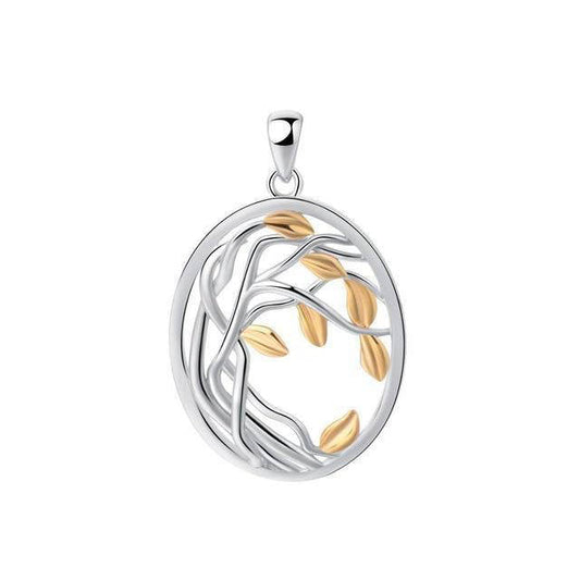 Collier Arbre de Vie Argent Doré