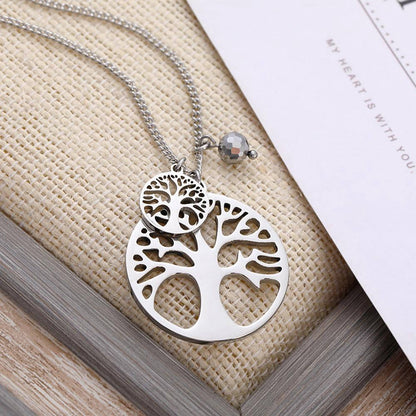 Pendentif Arbre de Vie en Acier Inoxydable