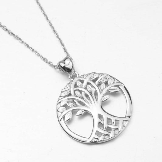 Pendentif Arbre de Vie Argent - Éclat Celtique Éternel et Élégant