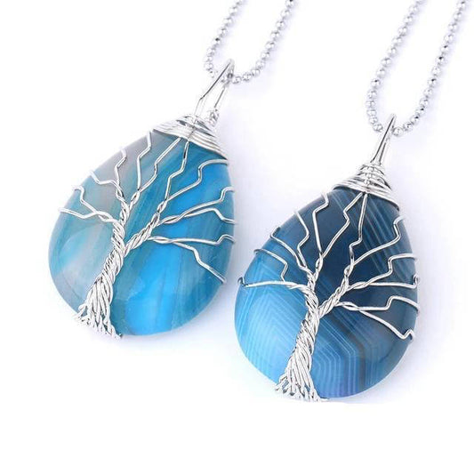 Pendentif Arbre de Vie en Pierre Naturelle