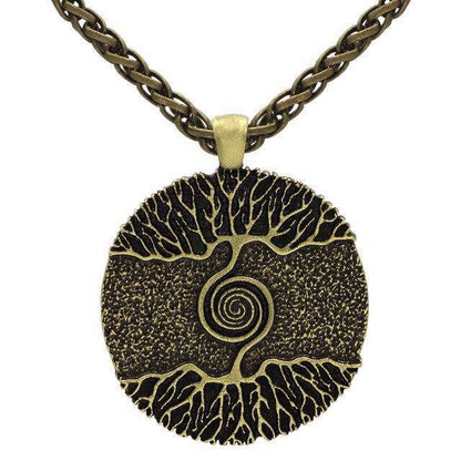 Collier Arbre de Vie Yggdrasil Ciel et Terre