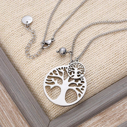 Pendentif Arbre de Vie en Acier Inoxydable