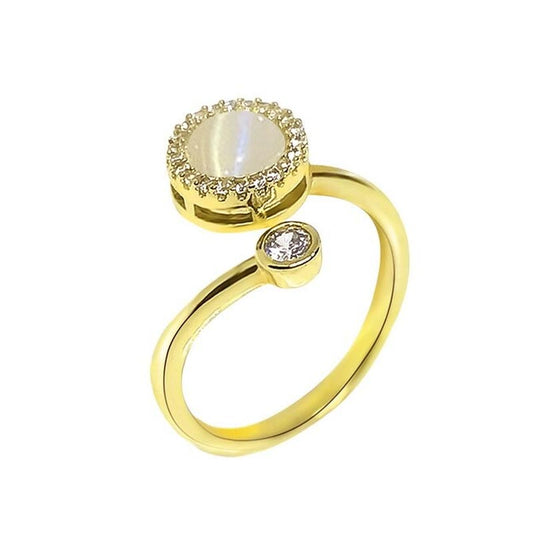Bague Antistress Éclat Oeil de Chat - Élégance et Sérénité Assurées !