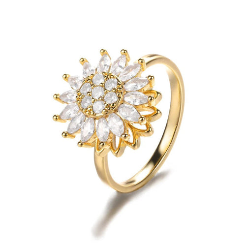 Bague Tournesol Anti-Anxiété: Élégance et Sérénité au Creux de Vos Doigts