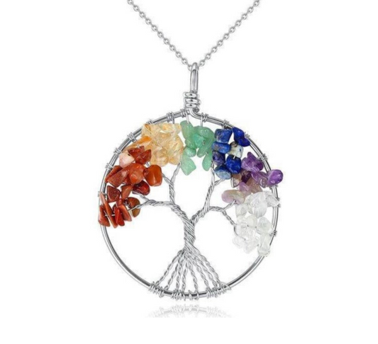 Collier Arbre de Vie 7 Chakras