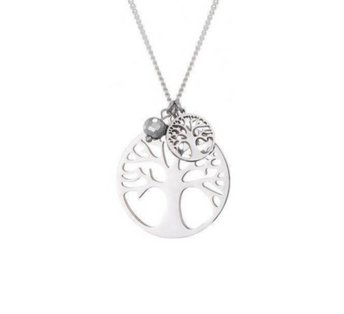 Pendentif Arbre de Vie en Acier Inoxydable