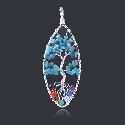 Pendentif Arbre de Vie 7 Chakras : Équilibre et Énergie Spirituelle