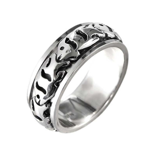 Bague Anti-Stress Poisson Argent
