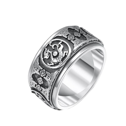 Bague Anti-Stress Tigre Argent : Élégance et Sérénité au Quotidien