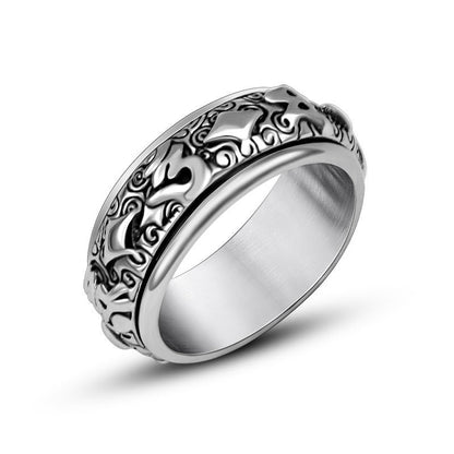 Bague Anti-Stress Totem : Élégance Zénitude, Soulagez l'Anxiété Quotidienne