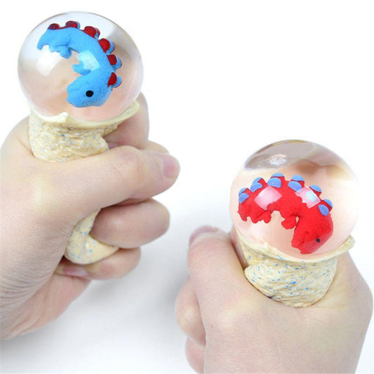 Balle Anti-Stress Dinosaure - Soulagement du Stress Ludique