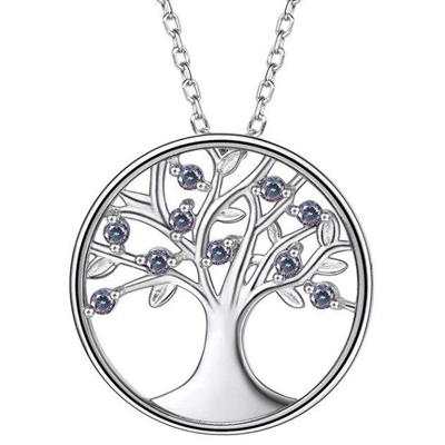 Collier Arbre de Vie en Topaze