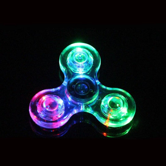 Hand Spinner Lumineux À Pile - Objet Anti-Stress Innovant