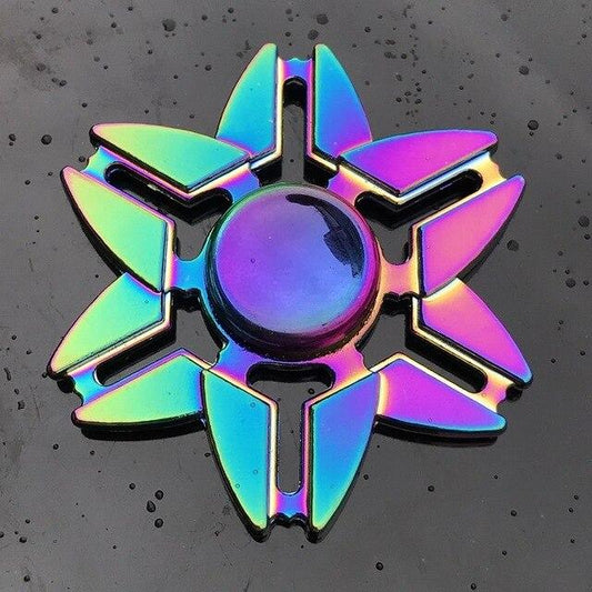 Hand Spinner Multicolore : Anti-Stress Tendance aux Couleurs Éclatantes et Hypnotisantes