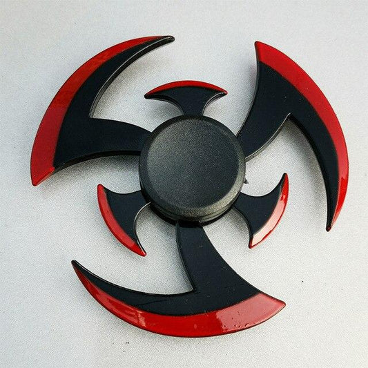 Hand Spinner Noir Métal Élégance Rotative