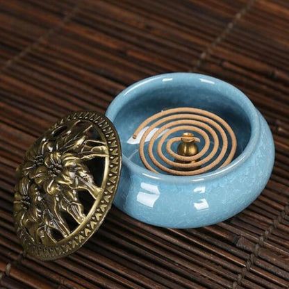 Porte-Encens Céramique Élégant