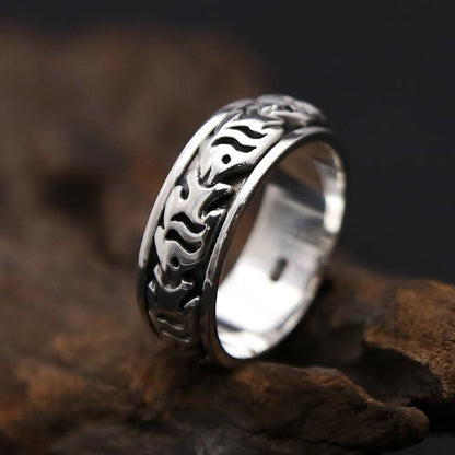 Bague Anti-Stress Poisson Argent