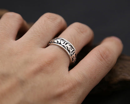 Bague Anti-Stress Poisson Argent