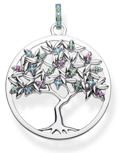 Collier Arbre de Vie Branches Colorées